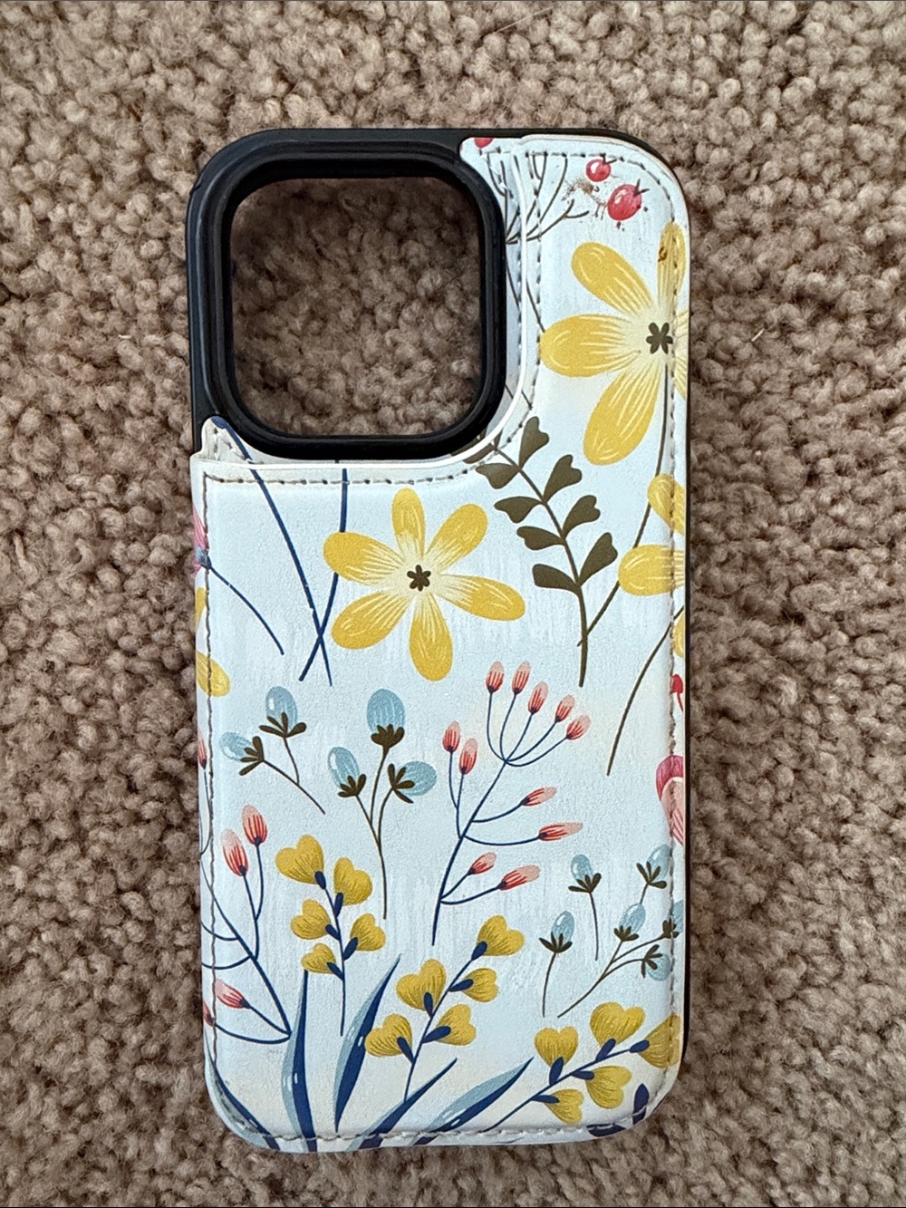Floral Yellow & White Protective Phone Case